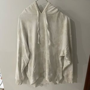 Arie oversized cream tie dye wash hoodie